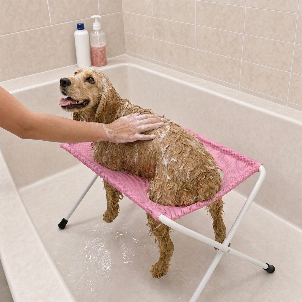 Foldable Grooming Station for Small Dogs and Cats